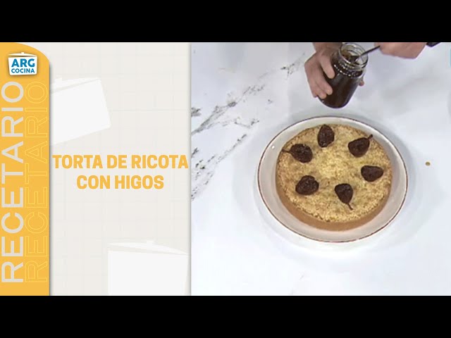 ⁣TORTA de RICOTA con HIGOS