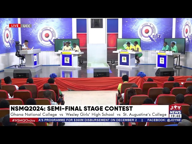 ⁣#NSMQ2024 SEMI-FINAL | ST. AUGUSTINE’S COLLEGE VS WESLEY GIRLS’ HIGH SCH. VS GHANA NATIONAL COLLEGE