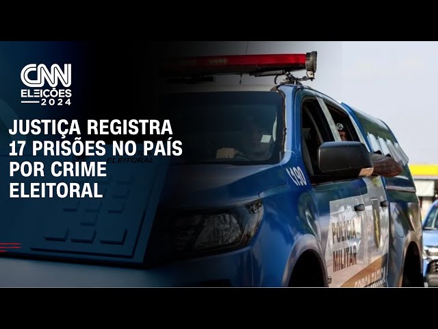 ⁣Justiça registra 17 prisões no país por crime eleitoral | CNN ELEIÇÕES