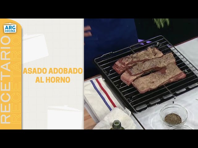 ⁣ASADO al HORNO ADOBADO - Paso a paso