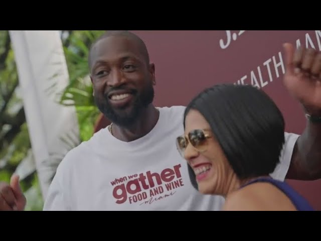 ⁣Dwayne Wade In Miami for Overtown food festival and special honor at the Kaseya Center