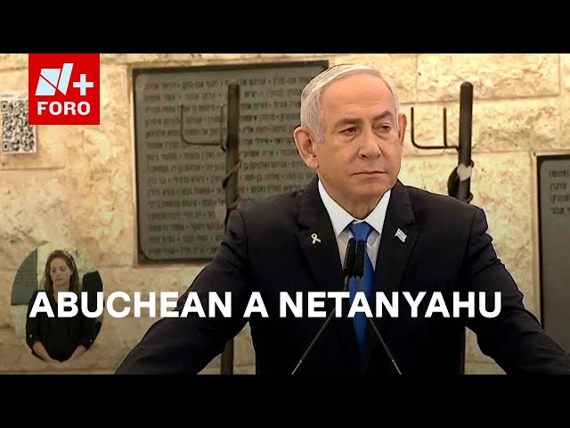 ⁣Abuchean a Netanyahu en Jerusalén - Las Noticias