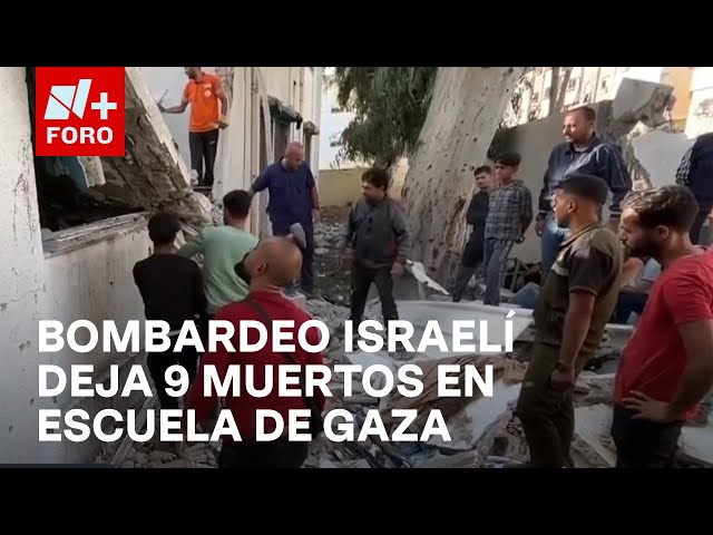 ⁣Bombardeo israelí contra escuela refugio deja al menos 9 palestinos muertos - Las Noticias