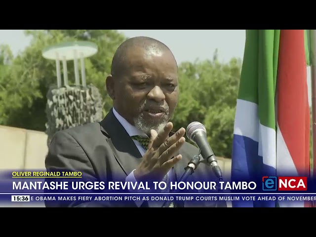 ⁣Mantashe urges ANC revival to honour Oliver Tambo