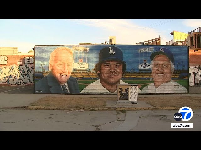 ⁣New mural in Mid-City honors Dodgers legend Fernando Valenzuela