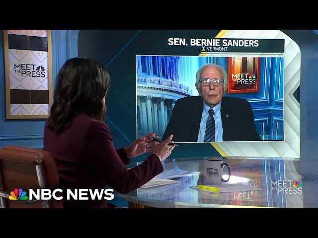 ⁣Bernie Sanders says 'you can describe' Trump as a 'fascist'