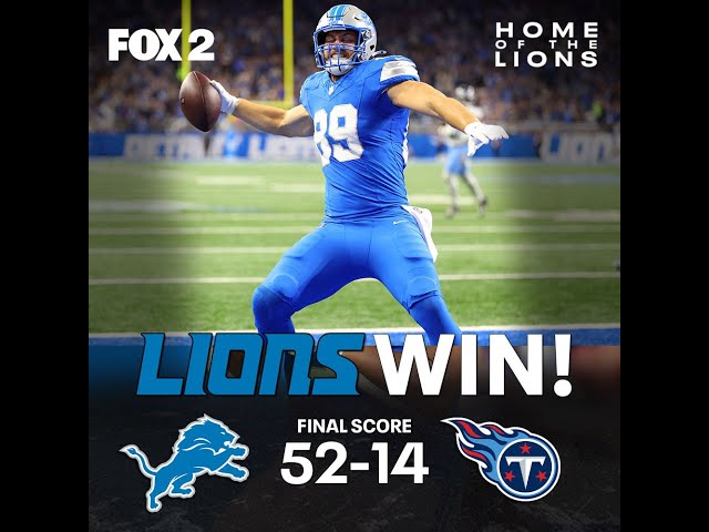 ⁣Fox 2 Postgame: Lions top Titans 52-14.