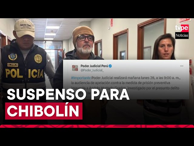 ⁣Andrés Hurtado: apelación de prisión preventiva será evaluada este lunes 28 de octubre