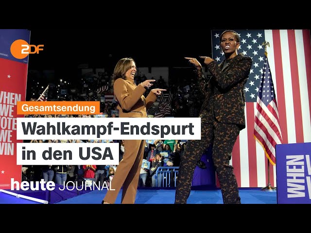 ⁣heute journal vom 27.10.2024 Endspurt im US-Wahlkampf, Lage der Wirtschaft, Ukraine unter Beschuss