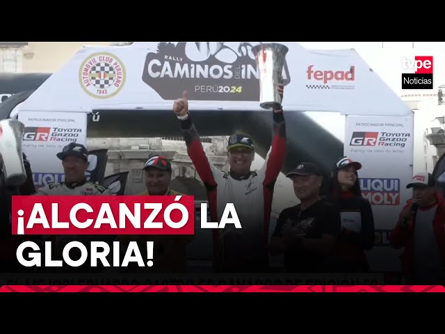 ⁣Caminos del Inca: ¡Toca la gloria! Eduardo Castro alza el campeonato del rally peruano