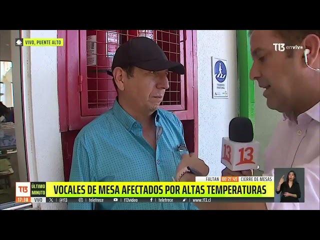 ⁣Vocales afectados por calor son atendidos por personal de salud