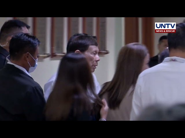 ⁣Ex-PRRD arrives at the Senate to attend hearing on PH's war on drugs, October 28, 2024