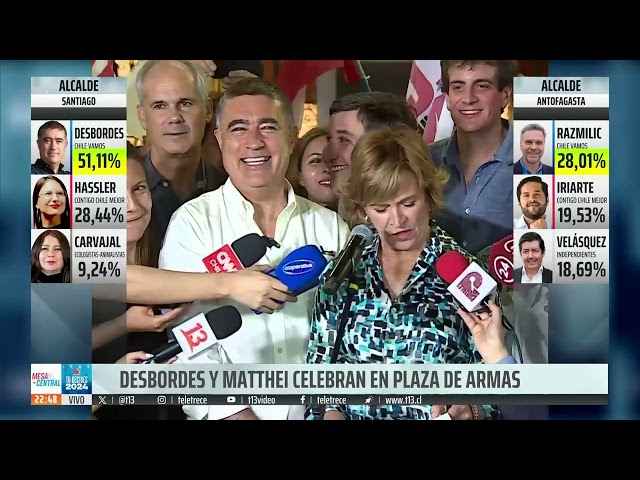 ⁣El discurso de celebración de Evelyn Matthei por los alcaldes electos de su sector