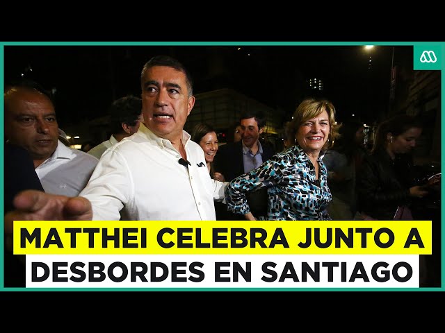 ⁣Evelyn Matthei celebra el triunfo de Mario Desbordes en Santiago Centro