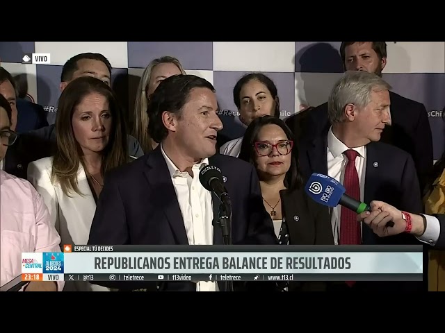 ⁣Republicanos entregan balance de resultados de elecciones