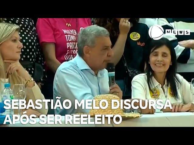 ⁣Sebastião Melo discursa após ser reeleito em Porto Alegre