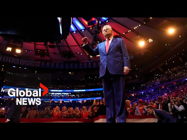 ⁣U.S. Election 2024: Trump campaigns in New York’s Madison Square Garden