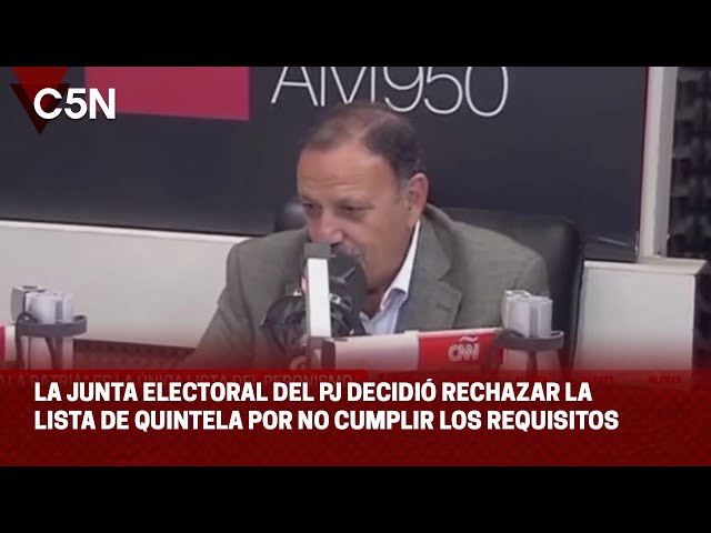 ⁣La junta electoral del PJ decidió RECHAZAR la lista de QUINTELA por no cumplir los REQUISITOS