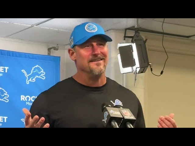 ⁣Dan Campbell says Lions didn’t play their best against the Titans, but they still won 52-14.