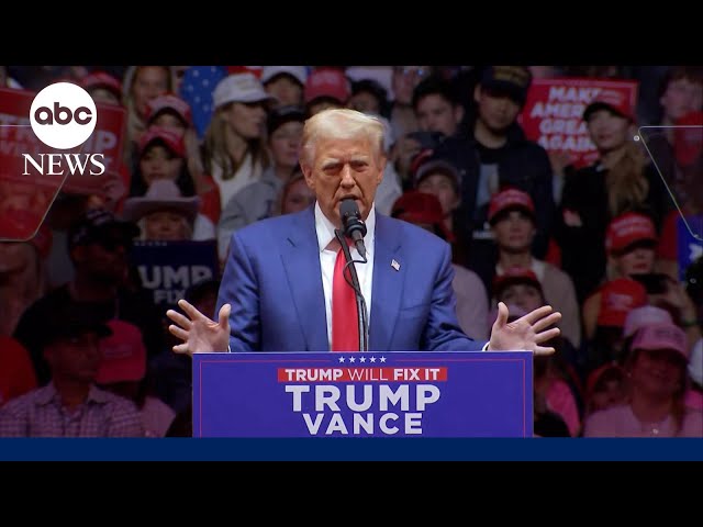 ⁣Trump draws massive crowd at Madison Square Garden rally