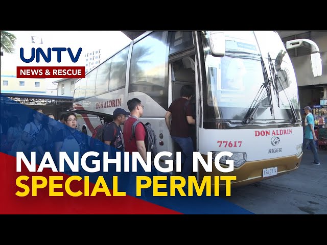 ⁣790 provincial buses, nabigyan ng special permit para sa undas—LTFRB