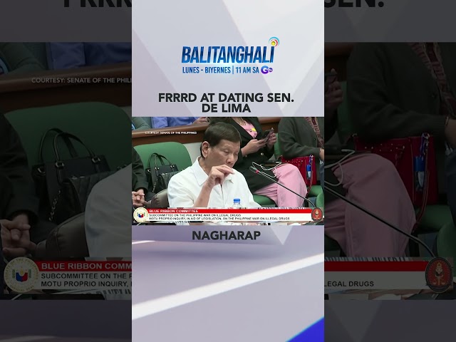 ⁣FPRRD at Sen. de Lima, nagharap sa Senate hearing sa war on drugs #shorts | Balitanghali