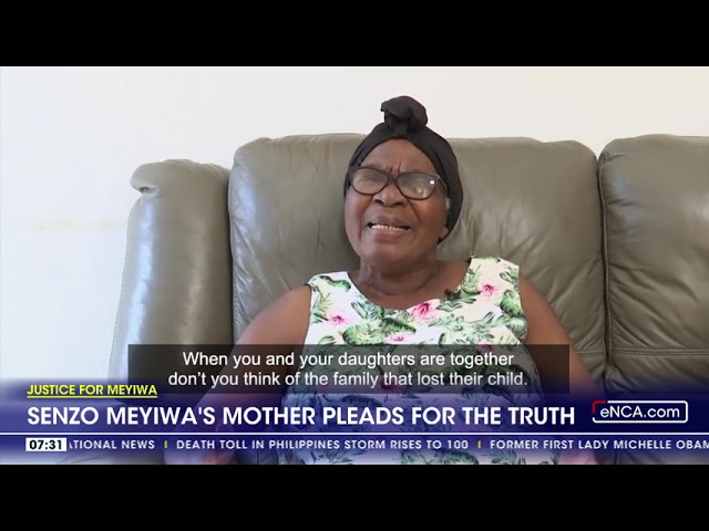 ⁣Justice For Meyiwa | Senzo Meyiwa's mother pleads for the truth