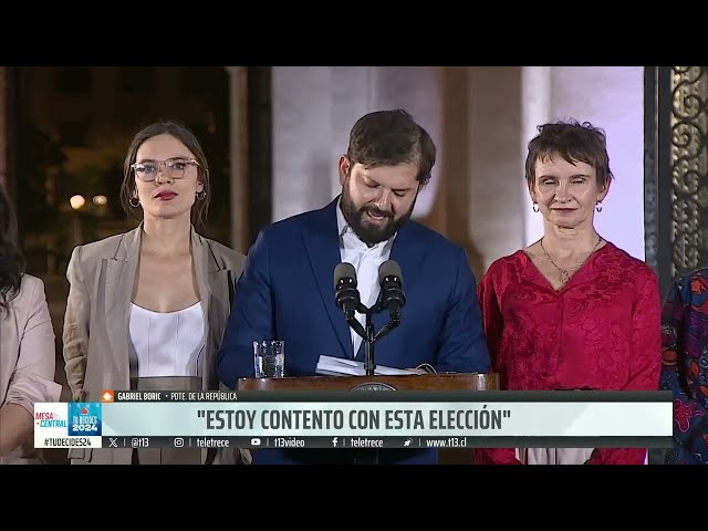 ⁣Presidente Boric tras elecciones: “Los pronósticos catastrofistas no se cumplieron"