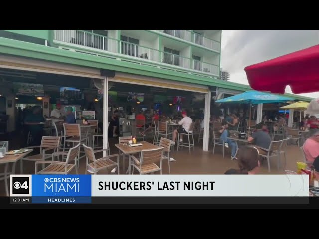 ⁣Shuckers' last night in business ends after 3-day party