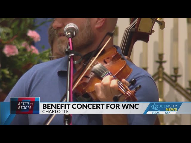 ⁣Charlotte church hosts Helene benefit concern for western NC