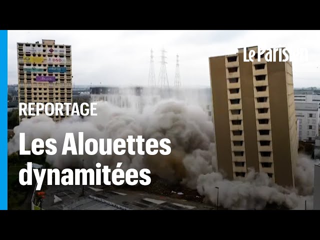 ⁣« Mon enfance s’en va » : des habitants assistent à la destruction de leurs tours à Alfortville