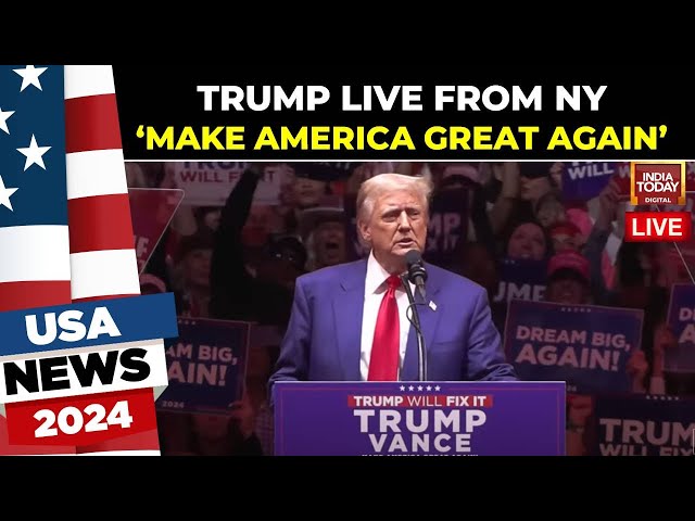 ⁣Trump LIVE: Donald Trump Holds Mega Rally In New York |  Donald Trump Takes Jibe At Kamala Harris