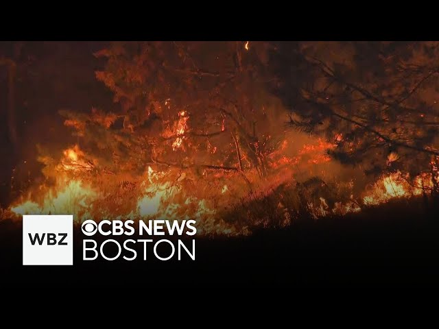 ⁣Brush fires burn more than 100 acres in Salem, Massachusetts