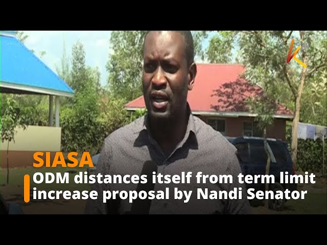 ⁣ODM distances itself from term limit increase proposal by Nandi Senator