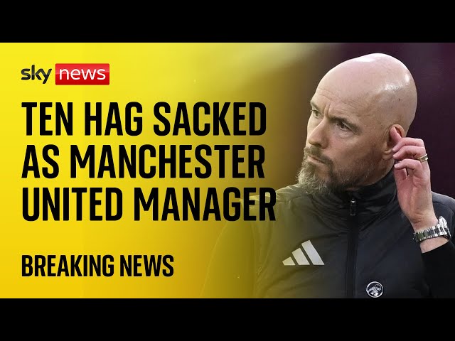 ⁣Manchester United sack manager Erik ten Hag