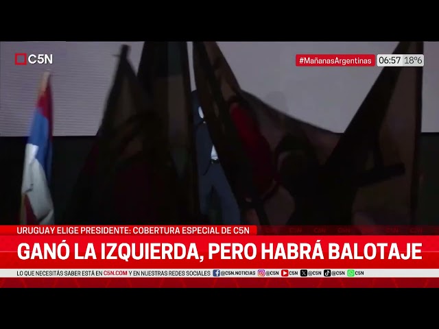 ⁣ELECCIONES en URUGUAY: GANÓ la IZQUIERDA, pero HABRÁ BALOTAJE