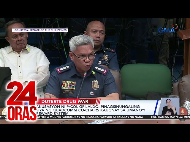 ⁣Akusasyon ni P/COL Grijaldo - Pinagsinungaling siya ng QuadComm co-chairs kaugnay sa... | 24 Oras