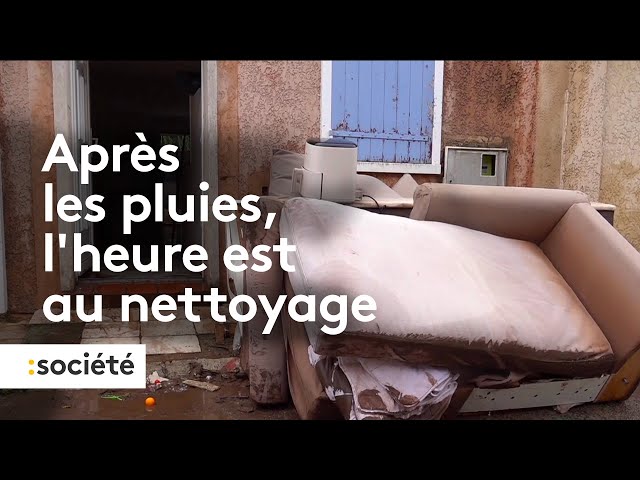 ⁣Intempéries : l'heure au nettoyage dans les Alpes-Maritimes et le Var