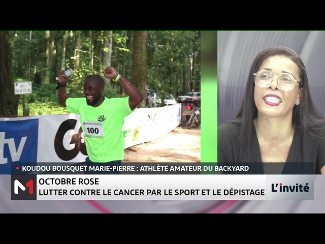 ⁣Octobre rose: Lutter contre le cancer par le sport et le dépistage avec Koudou Bousquet Marie-Pierre