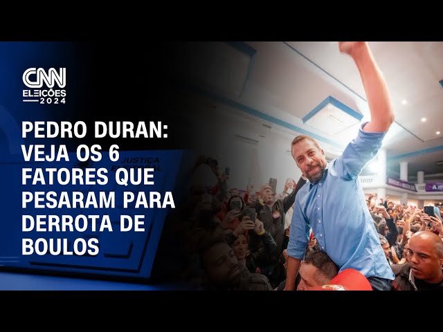 ⁣Pedro Duran: Veja os 6 fatores que pesaram para derrota de Boulos | CNN NOVO DIA