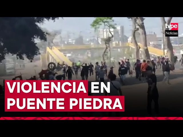 ⁣Puente Piedra: violento enfrentamiento entre presuntos barristas deja tres detenidos