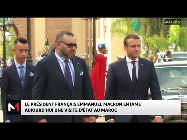 ⁣Rabat se prépare à accueillir le Président français Emmanuel Macron