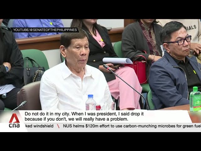 ⁣Former Philippine president Rodrigo Duterte strongly defends his war against drugs