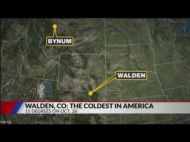 ⁣This Colorado town was the coldest place in the US