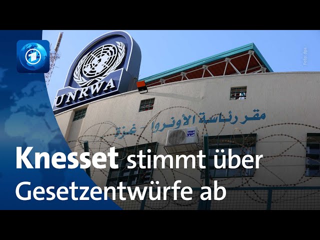 ⁣Einschränkungen für UN-Palästinenserhilfswerk: Israelisches Parlament stimmt über UNRWA-Verbot ab