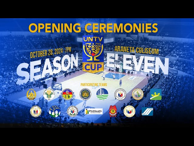 ⁣OPENING CEREMONIES: UNTV Cup Season 11 at Araneta Coliseum | October 28, 2024