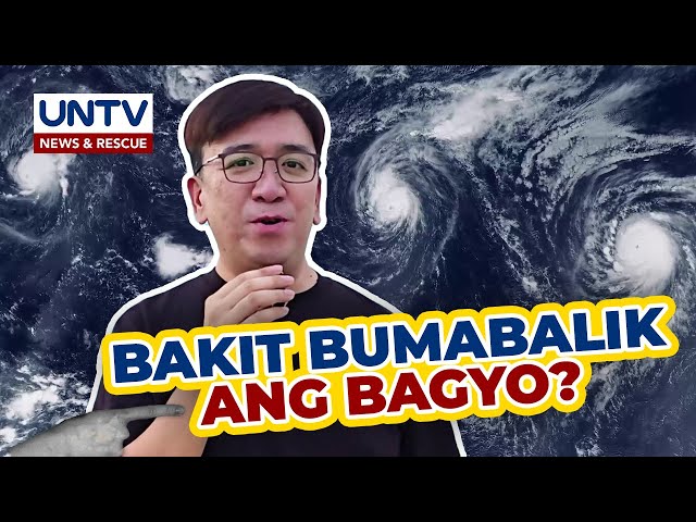 ⁣ALAMIN: Bakit may mga bagyo na bumabalik o ‘yung tawag na ‘Fujiwhara effect’?