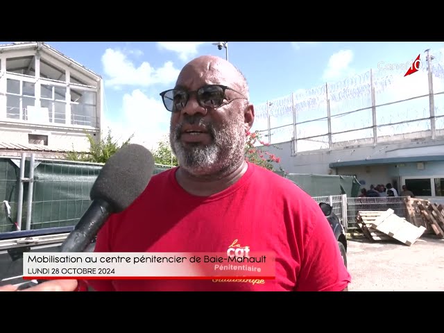 ⁣Mobbilistaion au centre pénitencier de Baie-Mahault