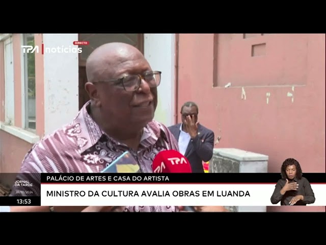 ⁣Palácio de artes e casa do artista - Ministro da cultura avalia obras em Luanda