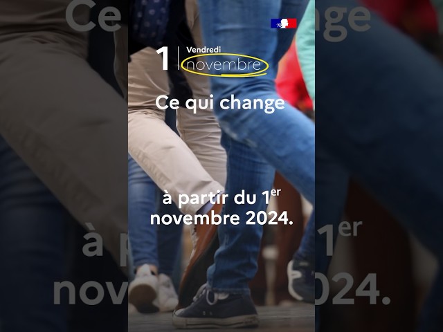 ⁣CE QUI CHANGE EN FRANCE À PARTIR DU 1ER NOVEMBRE !